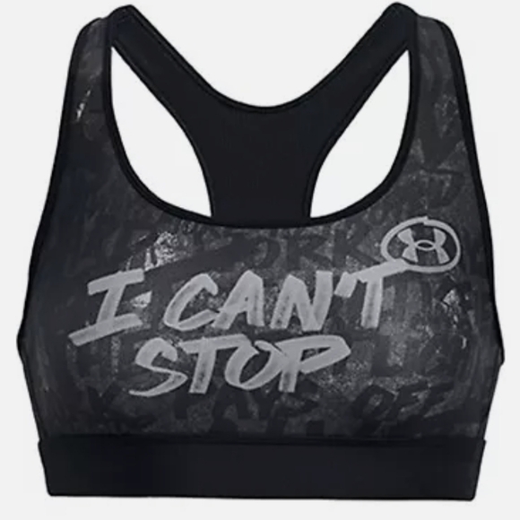 Under Armour Women's Mid Alter Ego Black Sports Bra Size XL - Picture 2 of 10